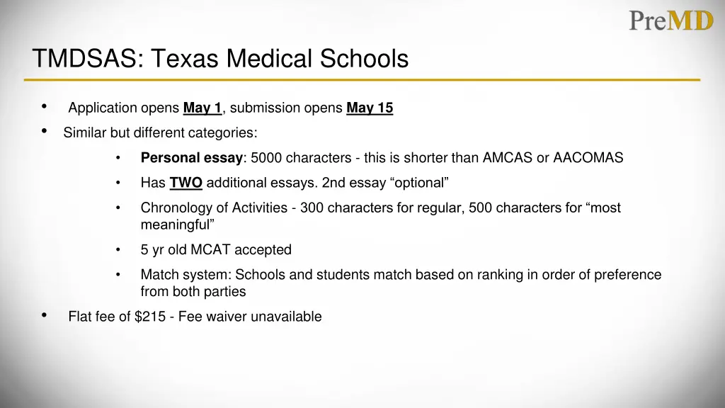 tmdsas texas medical schools