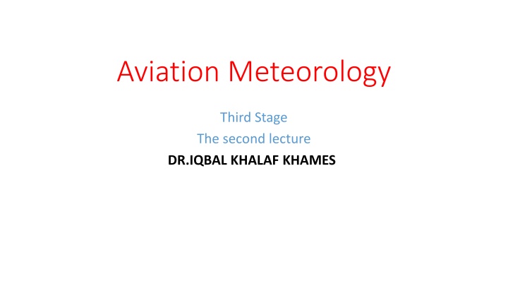 aviation meteorology