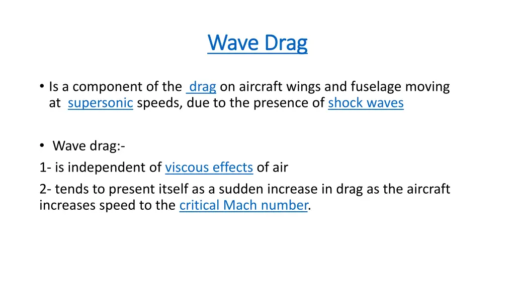 wave drag wave drag