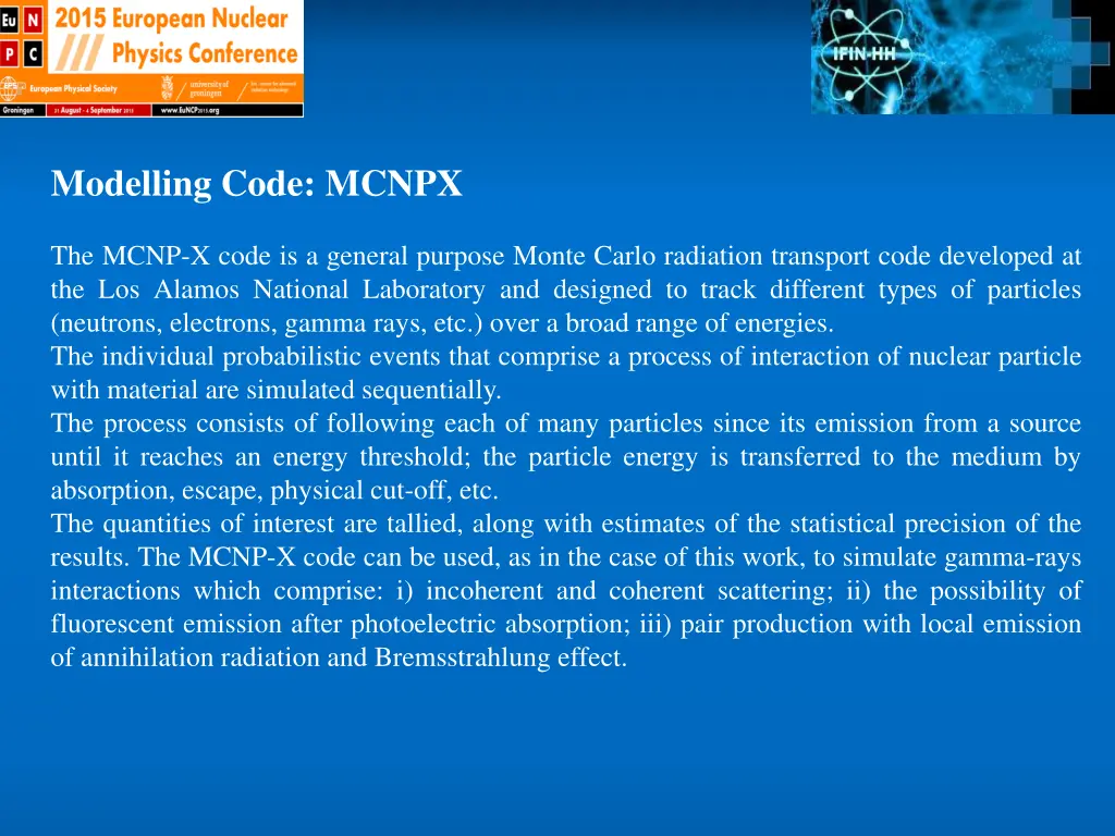 modelling code mcnpx