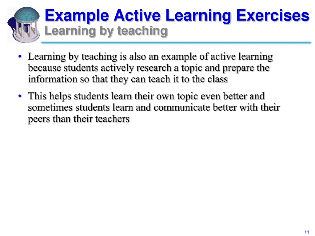 example active learning exercises learning