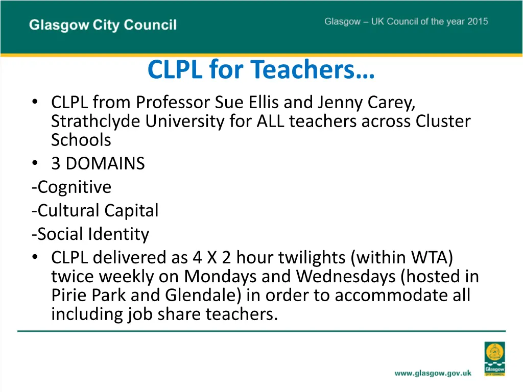 clpl for teachers