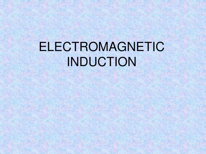 electromagnetic induction