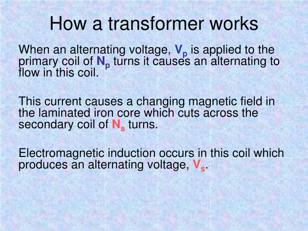 how a transformer works