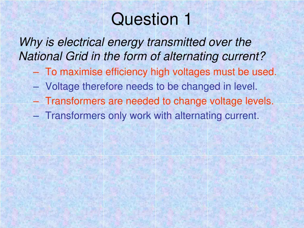 question 1 6