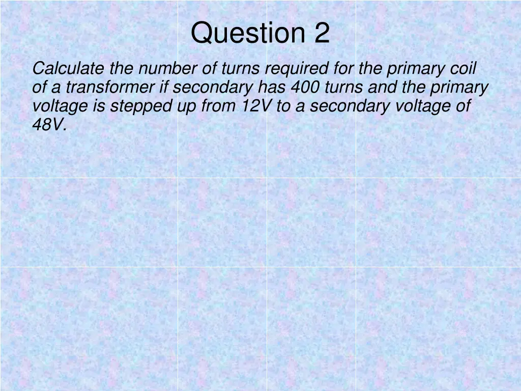 question 2 2