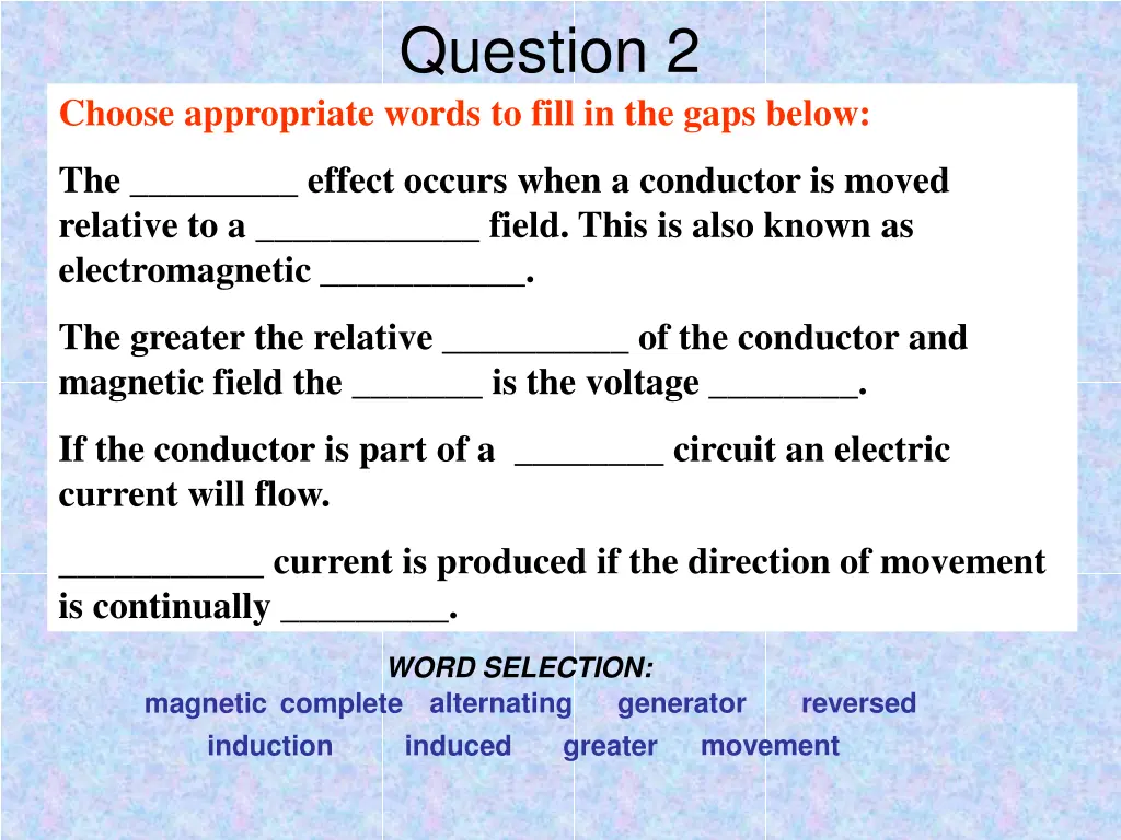 question 2