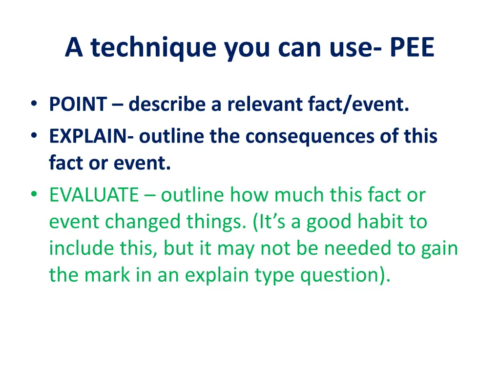 a technique you can use pee