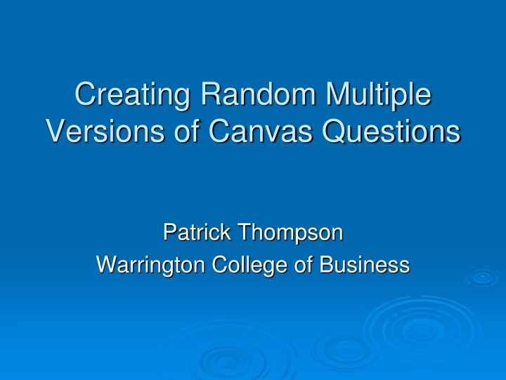 creating random multiple versions of canvas