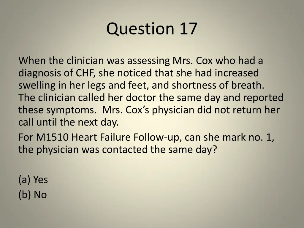 question 17