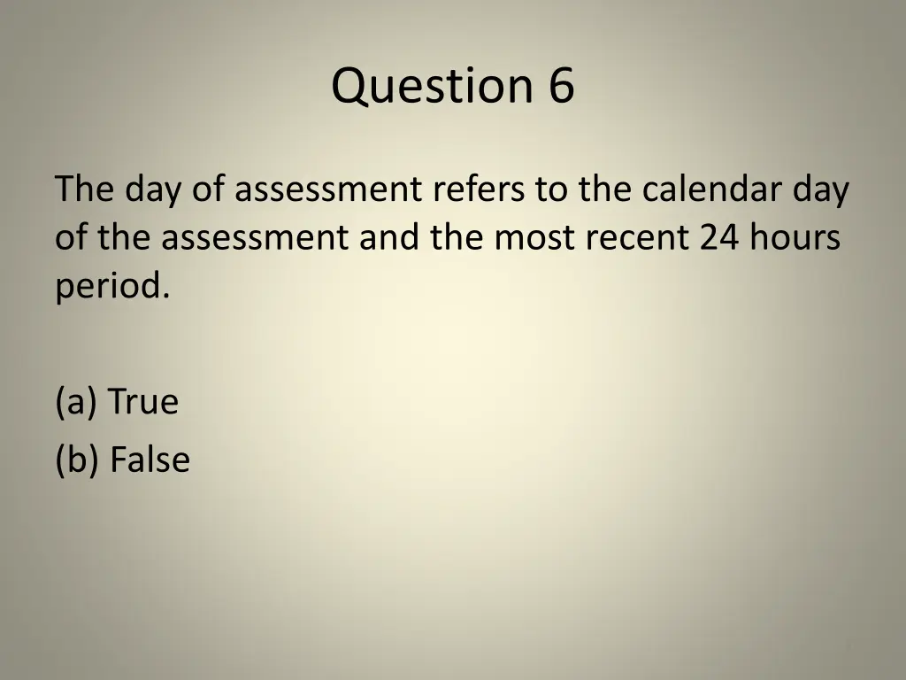 question 6