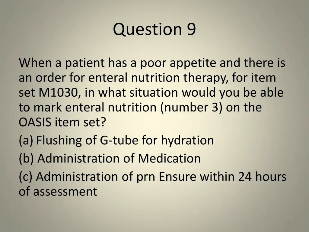 question 9