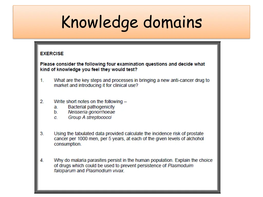 knowledge domains 1