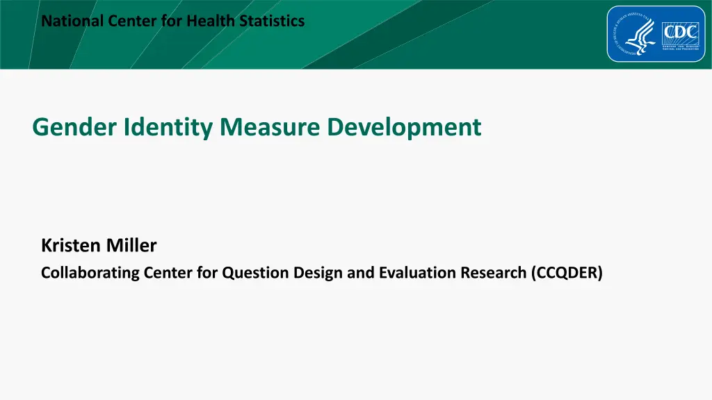 national center for health statistics 1