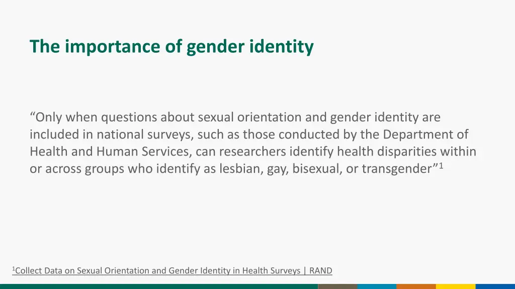 the importance of gender identity