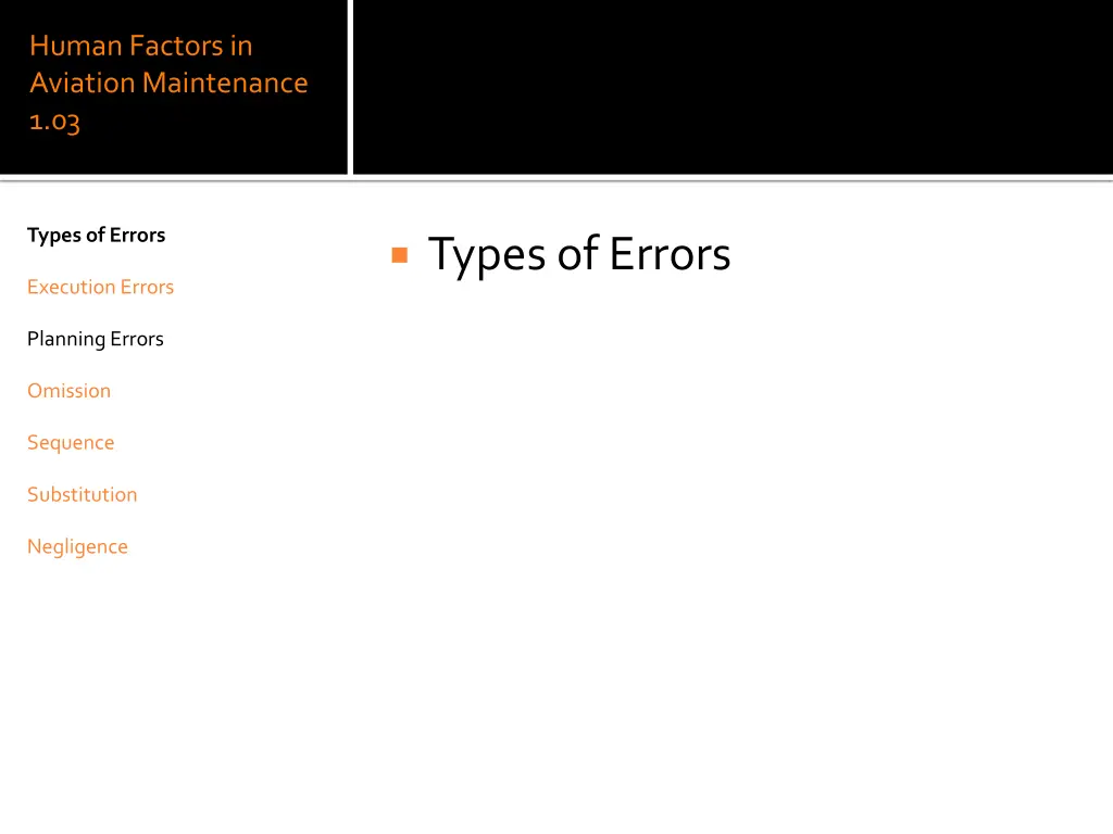 human factors in aviation maintenance 1 03 22