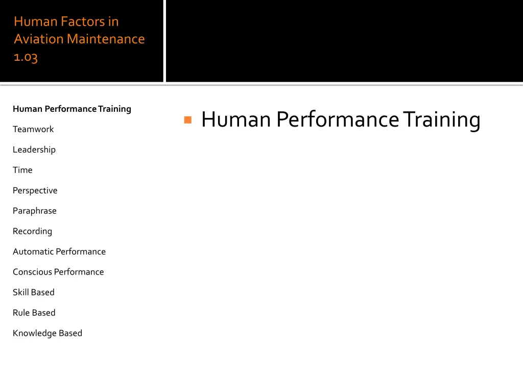 human factors in aviation maintenance 1 03 27