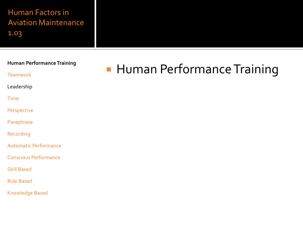 human factors in aviation maintenance 1 03 31