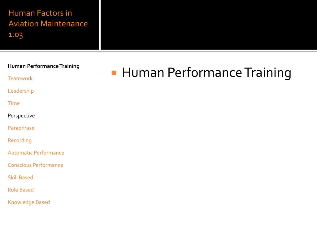 human factors in aviation maintenance 1 03 33