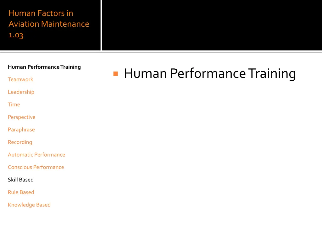 human factors in aviation maintenance 1 03 38