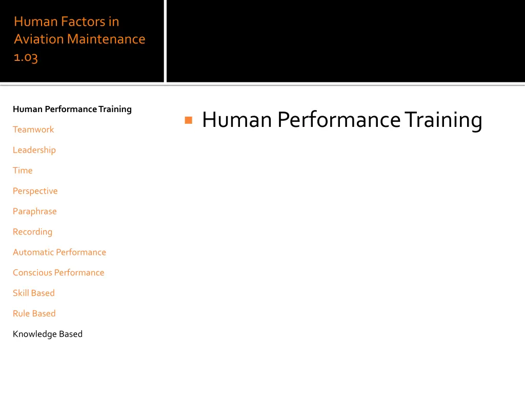 human factors in aviation maintenance 1 03 40