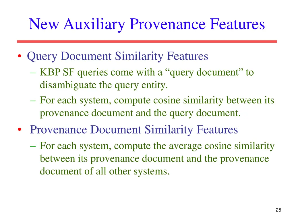 new auxiliary provenance features