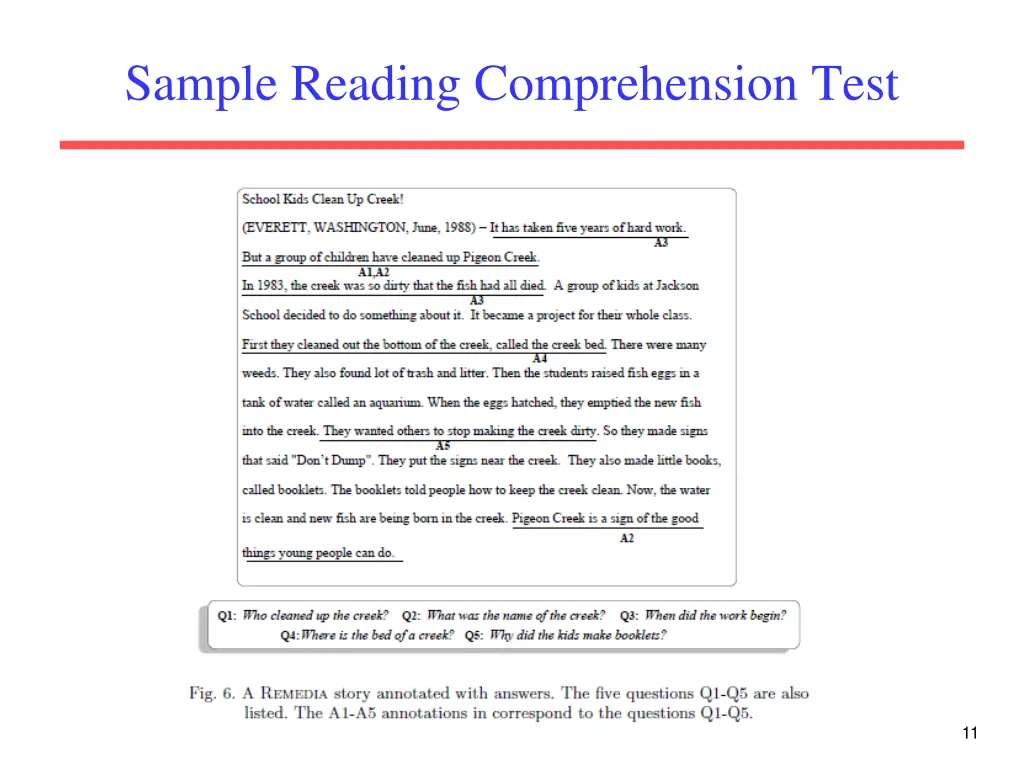 sample reading comprehension test