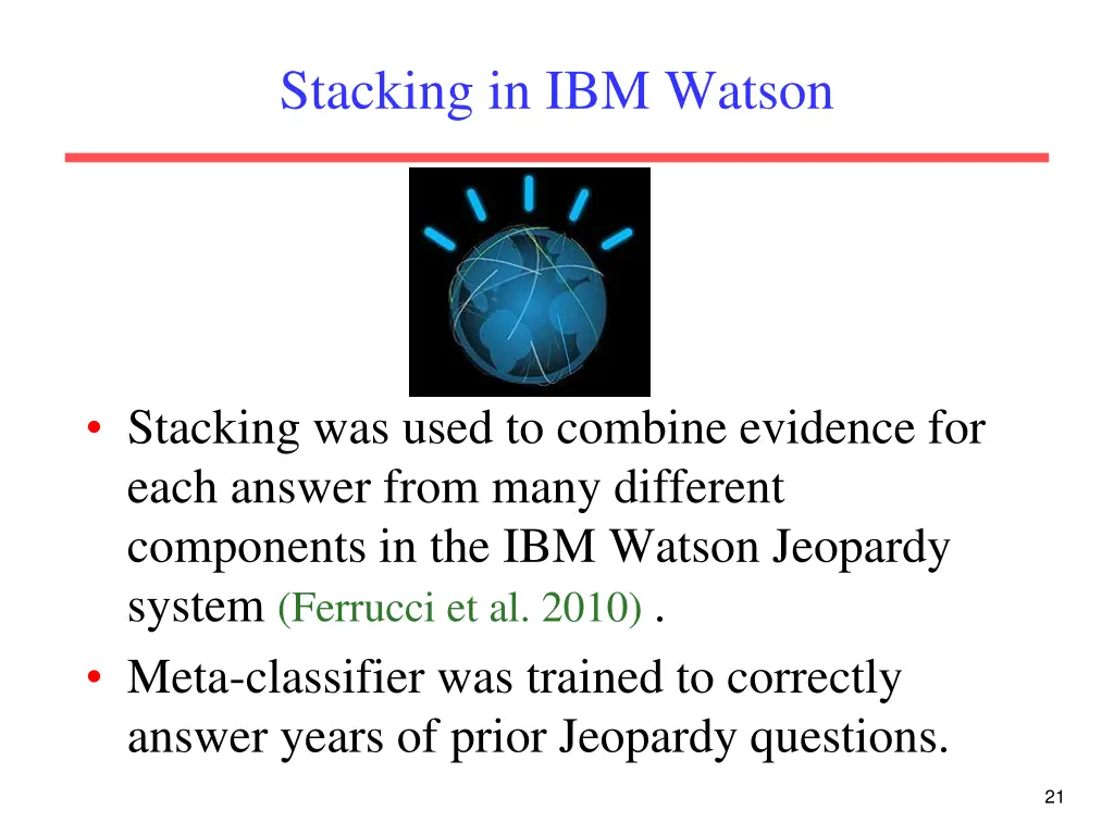 stacking in ibm watson