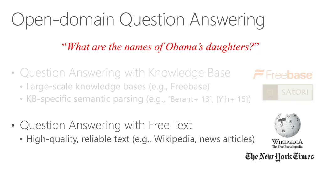 open domain question answering