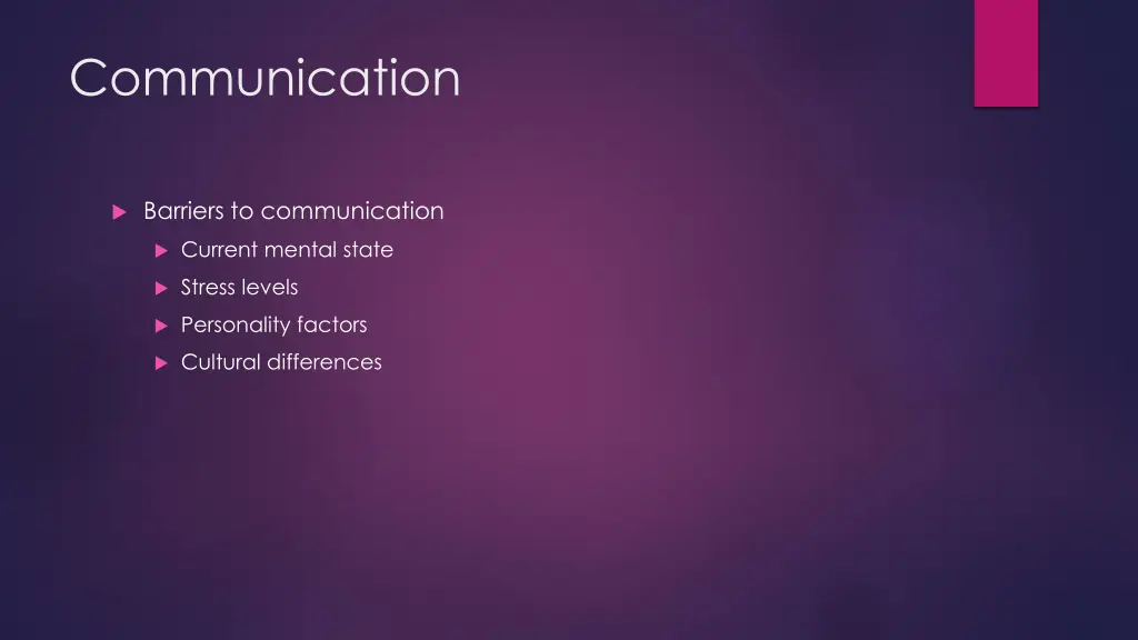 communication