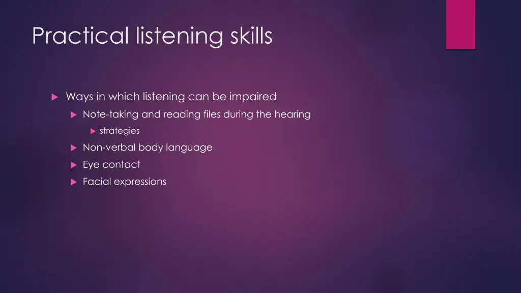 practical listening skills