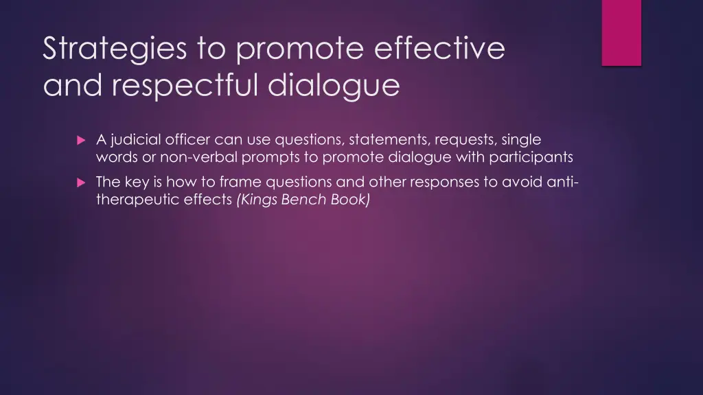 strategies to promote effective and respectful