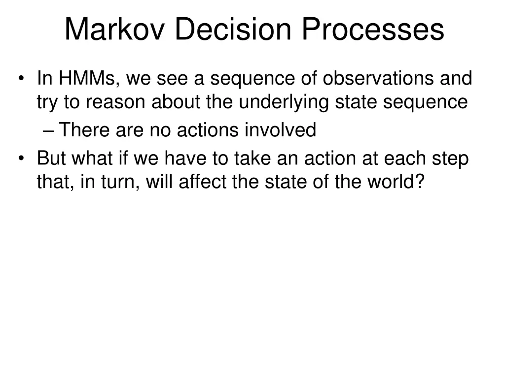 markov decision processes 1