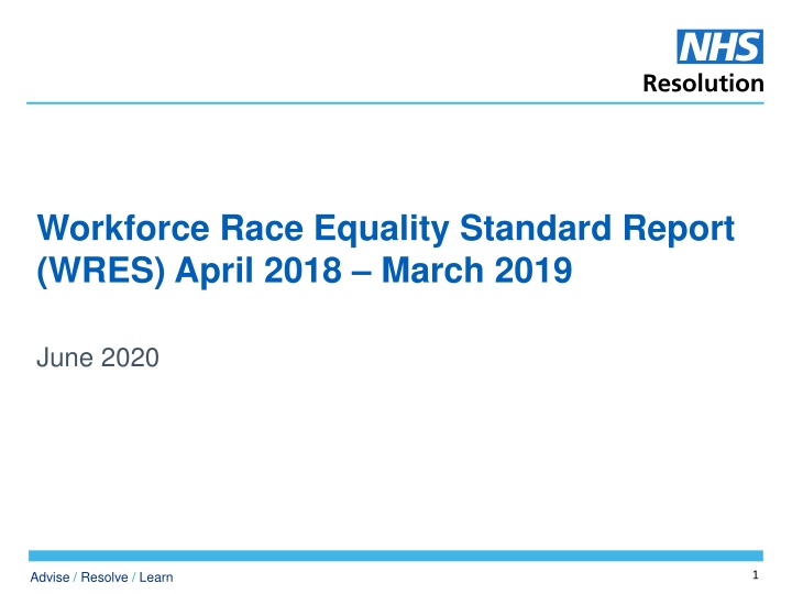 workforce race equality standard report wres