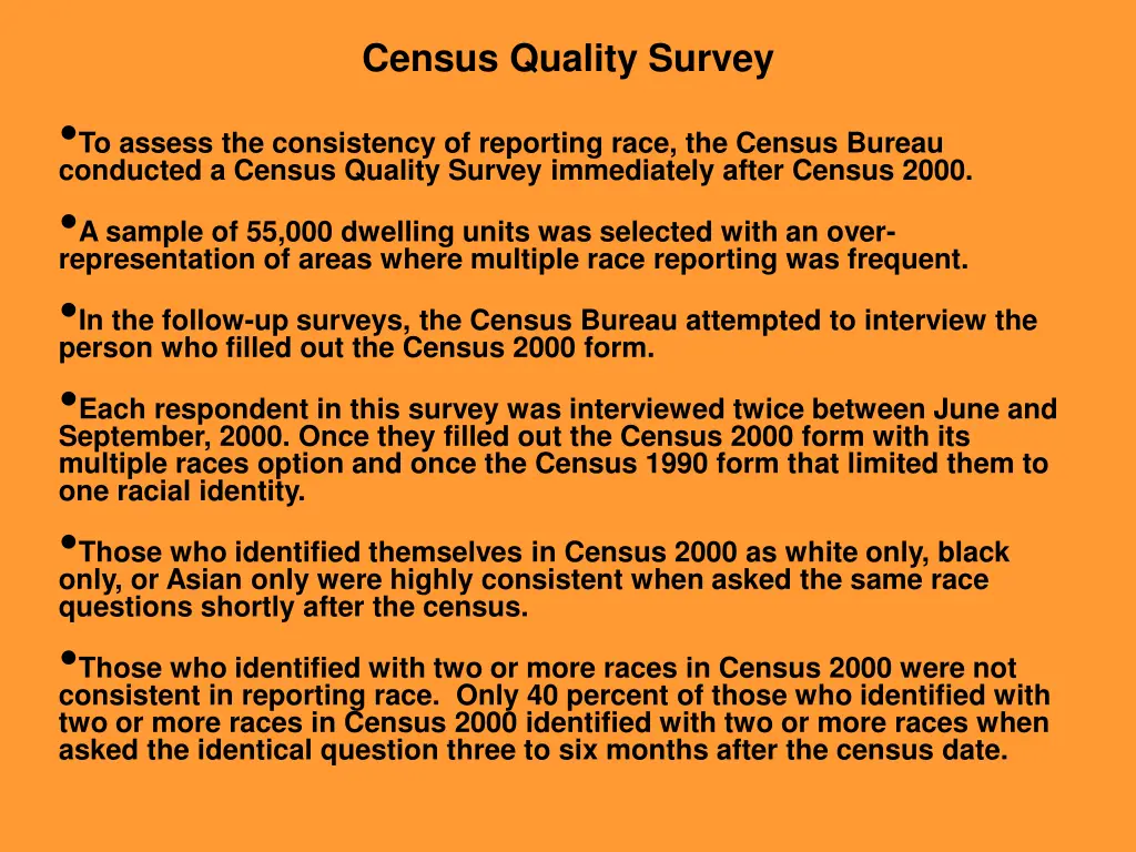 census quality survey