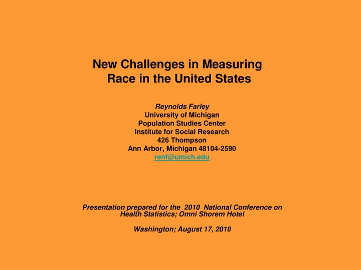 new challenges in measuring race in the united