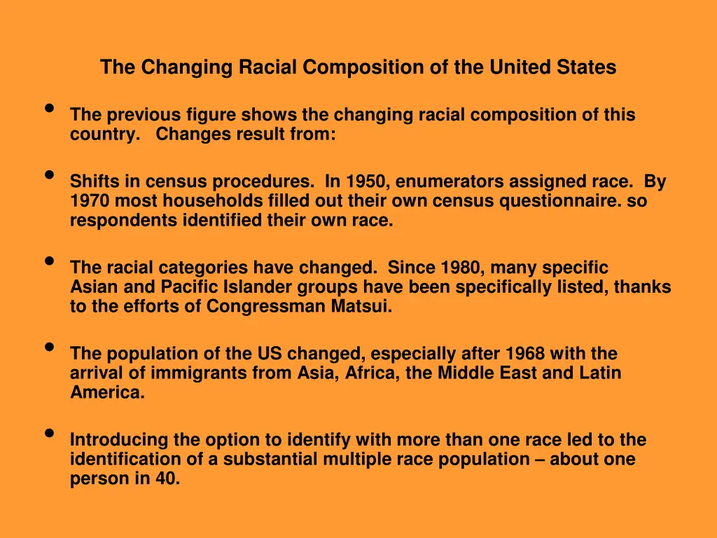 the changing racial composition of the united