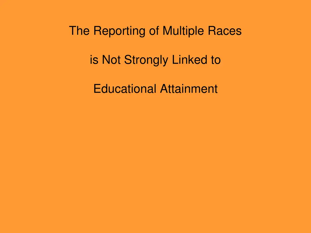 the reporting of multiple races