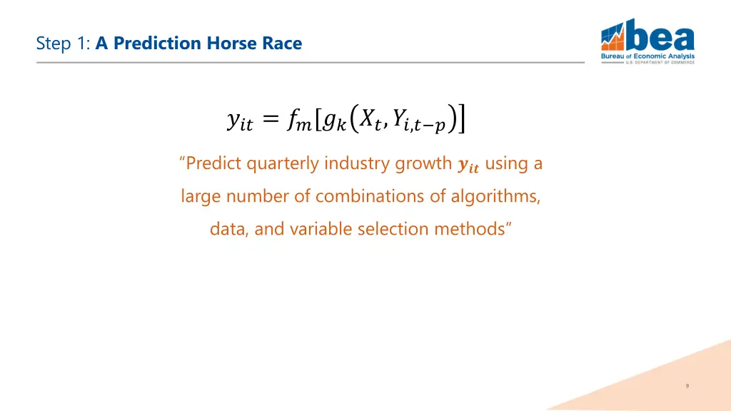 step 1 a prediction horse race