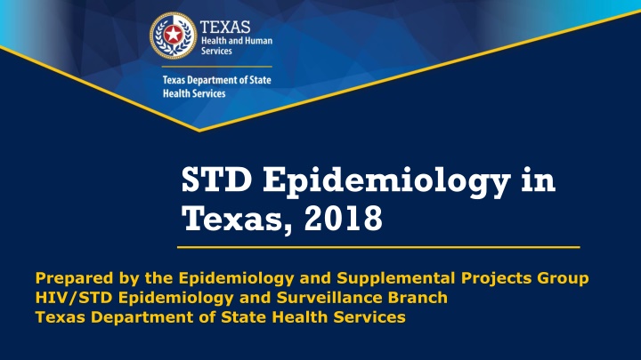 std epidemiology in texas 2018