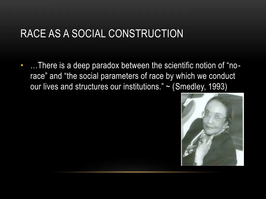 race as a social construction