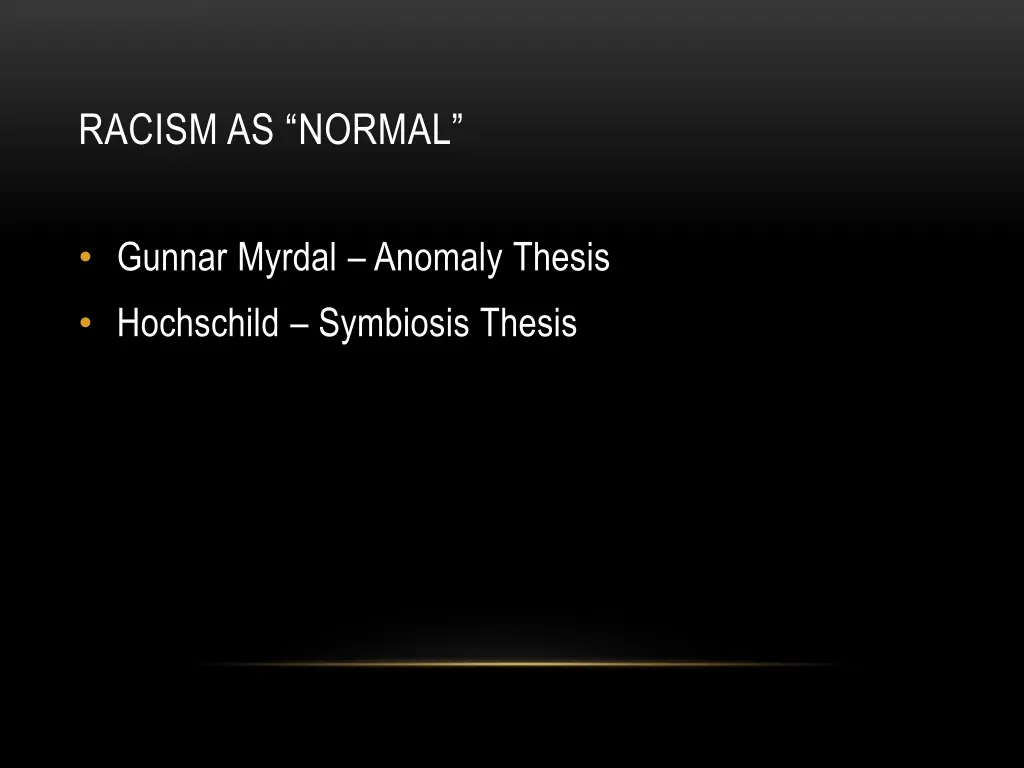 racism as normal