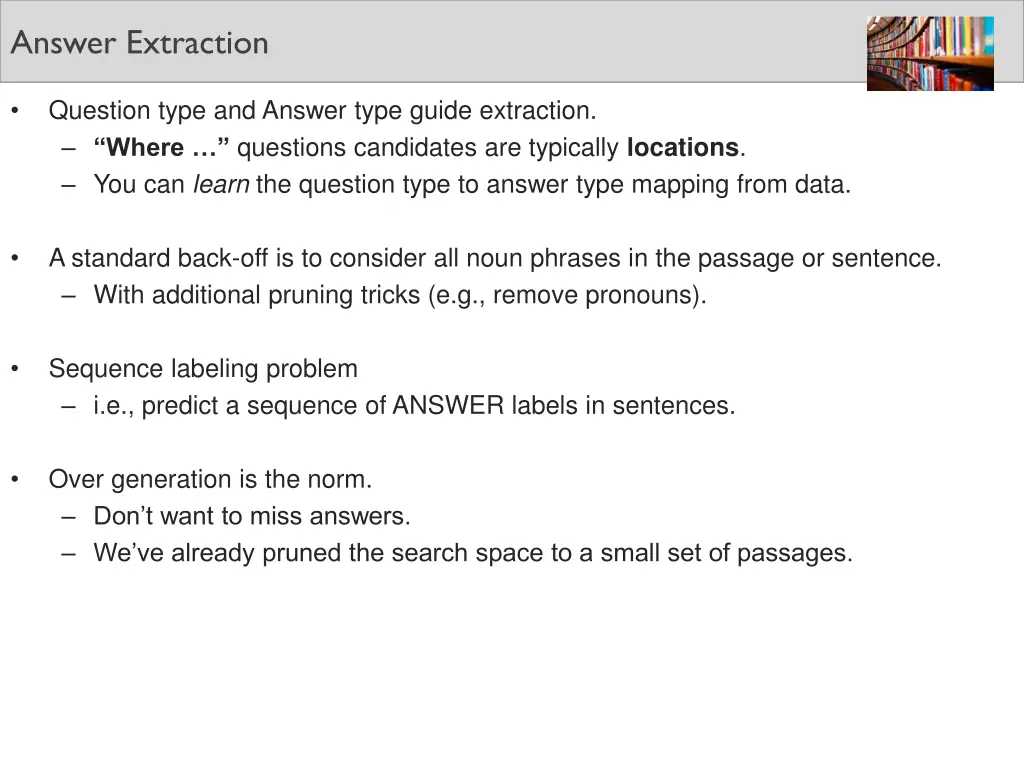 answer extraction 1