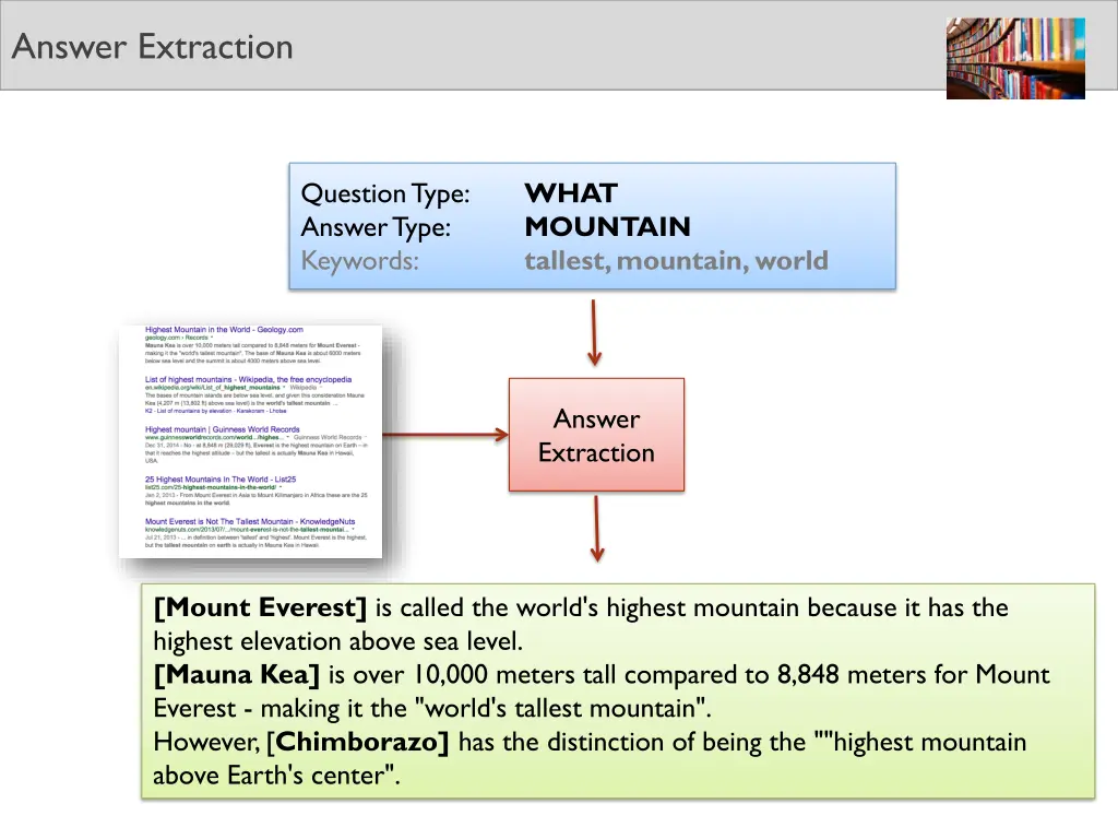 answer extraction