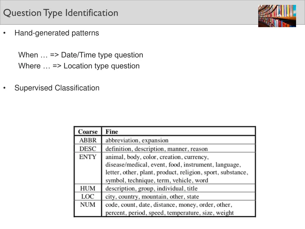 question type identification 1