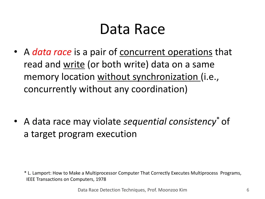 data race