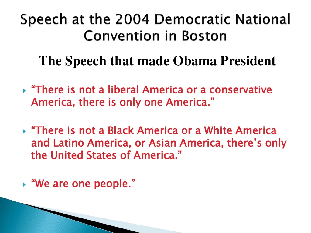 the speech that made obama president