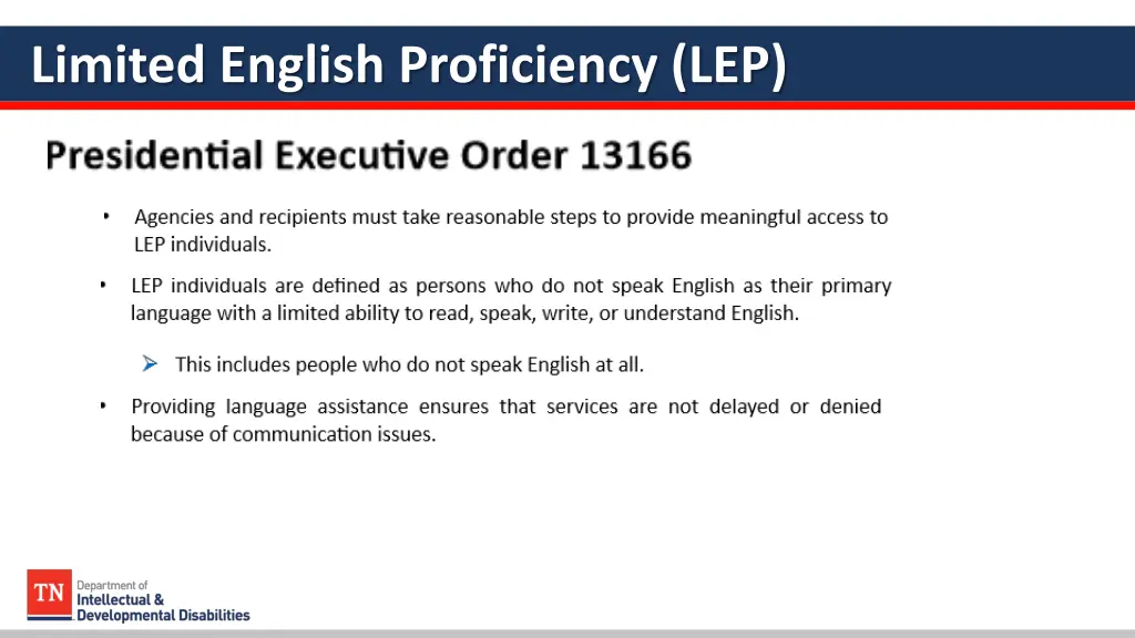 limited english proficiency lep 3