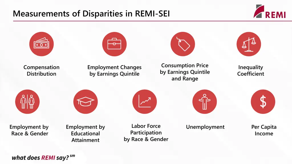 measurements of disparities in remi sei