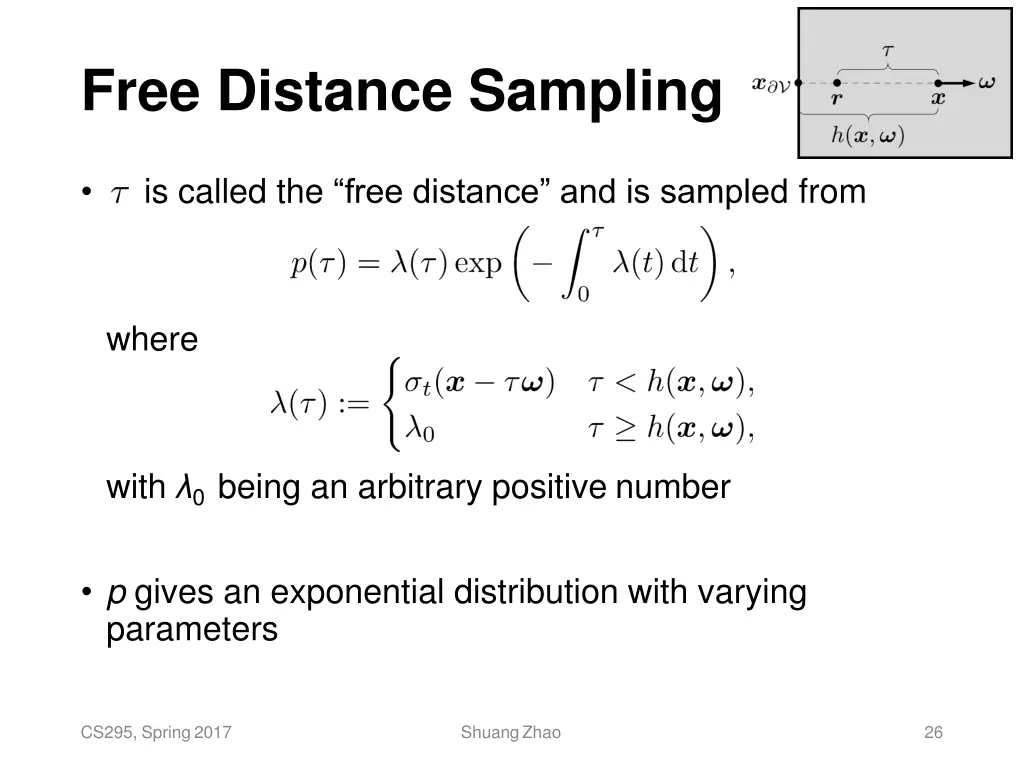 free distance sampling